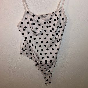 Zara polka dot bodysuit